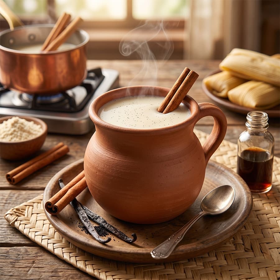 Atole de vainilla