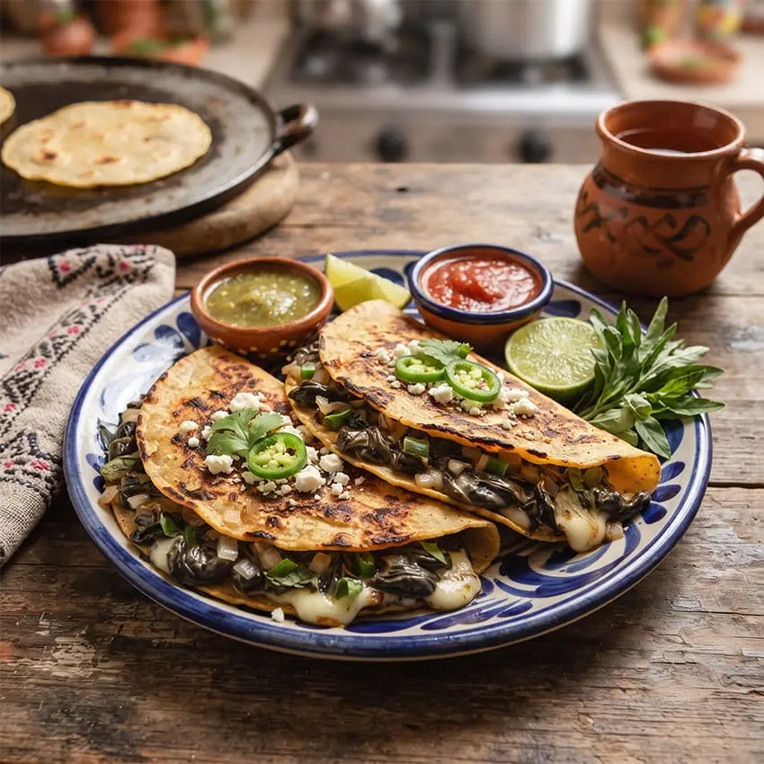 Quesadillas de huitlacoche
