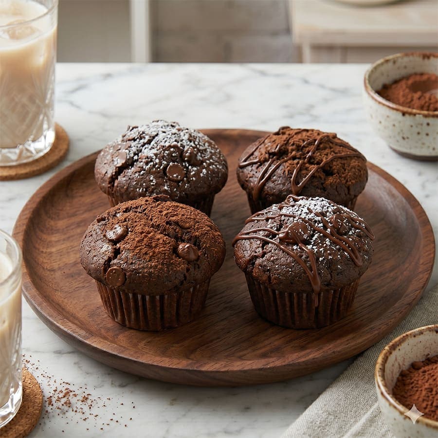 Muffins de chocolate